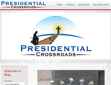 Tablet Screenshot of presidentialcrossroads.com